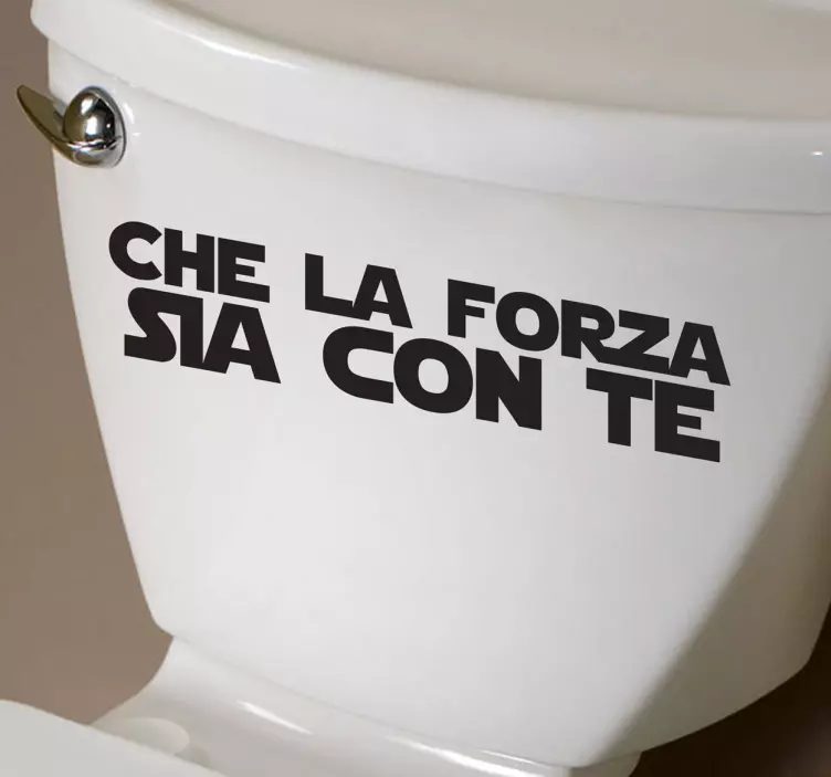 Sticker decorativo testo la forza - TenStickers