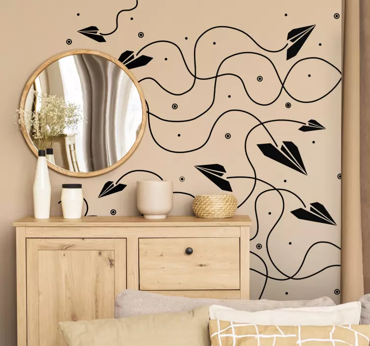 Sticker decorativo texture aereoplanini - TenStickers