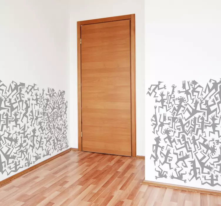 Sticker decorativo texture silhouette - TenStickers