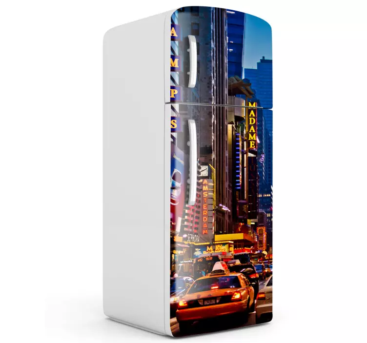 Adesivo frigo decorativo Times Square - TenStickers