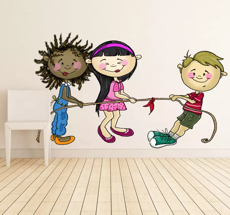 Sticker decorativo tiro alla fune - TenStickers