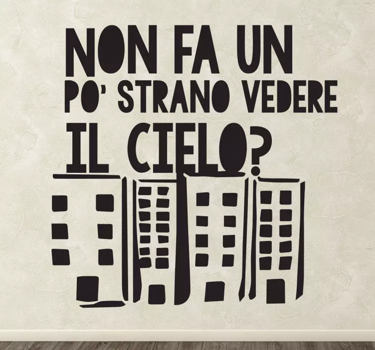 Sticker decorativo vedere il cielo - TenStickers
