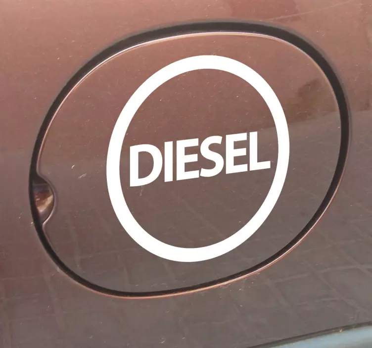 Sticker decorativo veicolo diesel - TenStickers