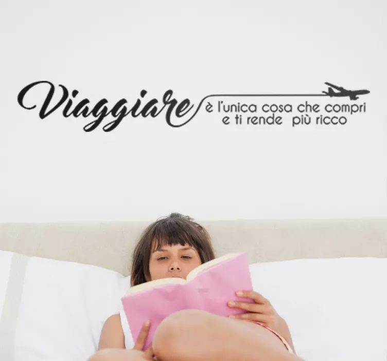 Sticker Decorativo Viaggiare - TenStickers