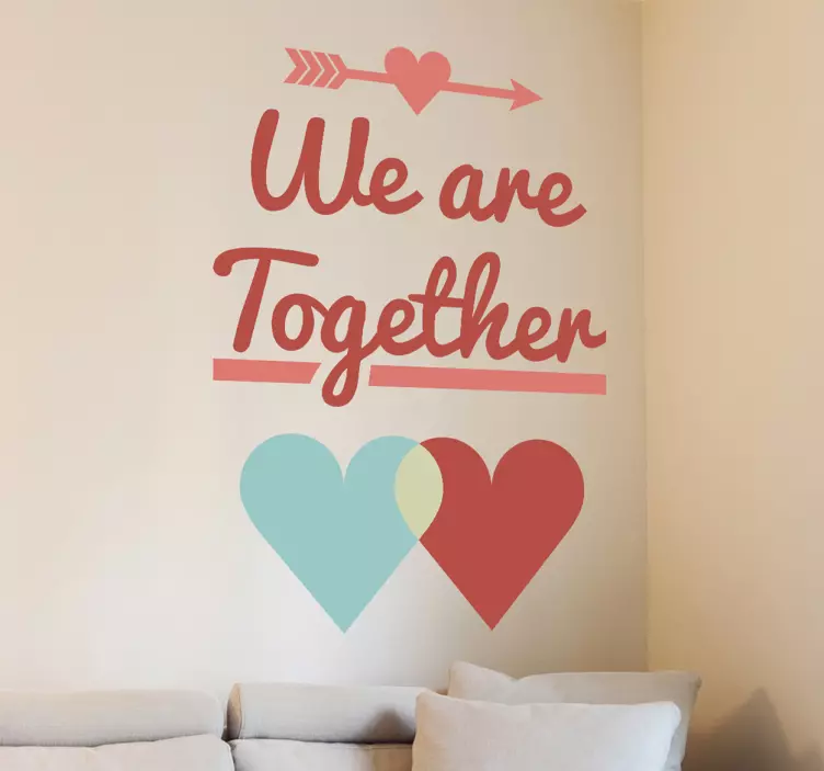Sticker decorativo we are together - TenStickers