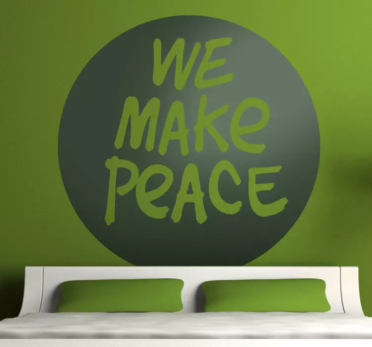 Sticker decorativo we make peace - TenStickers