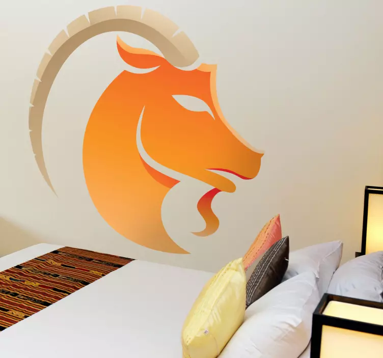 Sticker decorativo zodiaco Capricorno - TenStickers