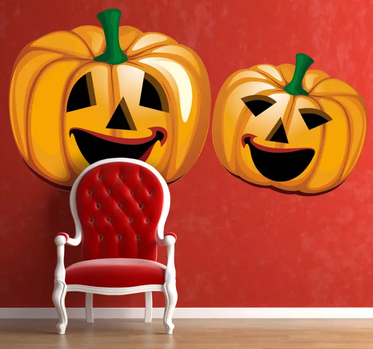 Sticker decorativo zucche Halloween - TenStickers