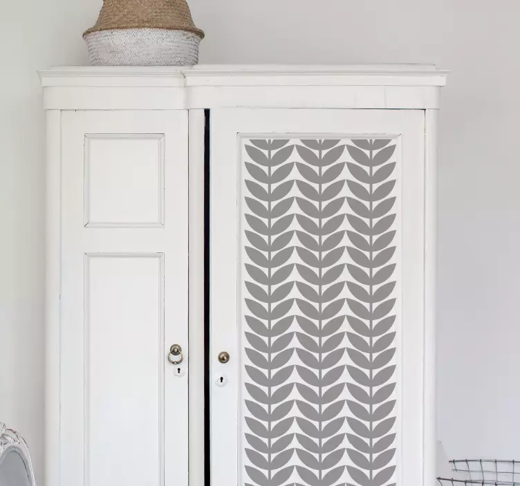 Adesivo per mobili motivo foglie minimal - TenStickers