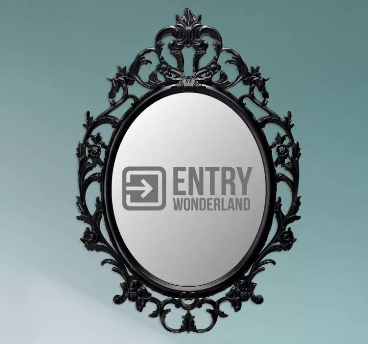 Sticker entry Wonderland originale - TenStickers