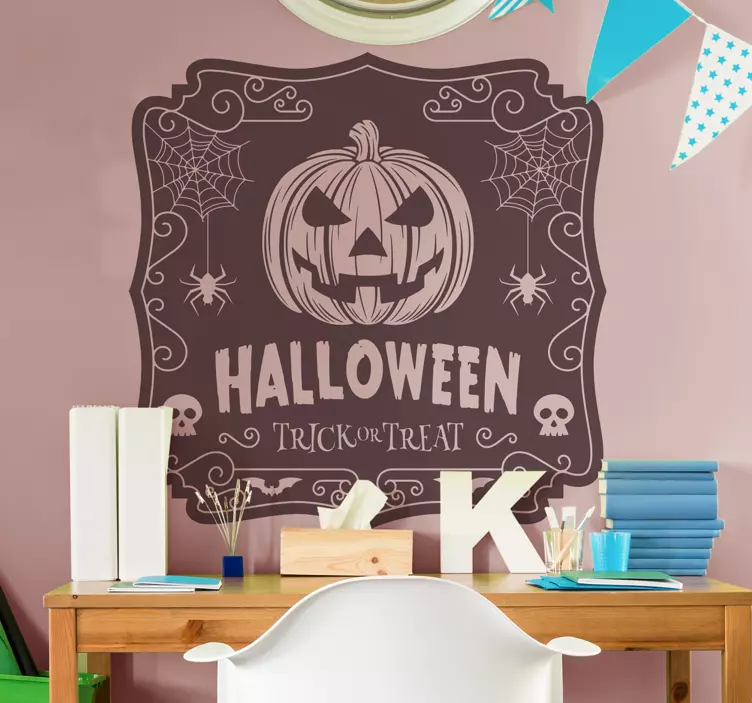 Sticker Halloween Trick or treat - TenStickers