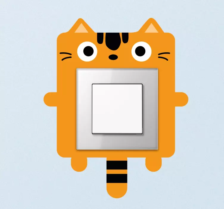 Sticker interruttore gatto - TenStickers