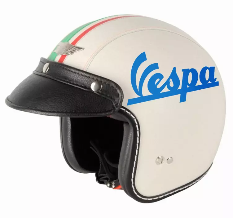 Adesivo moto casco logo Vespa - TenStickers