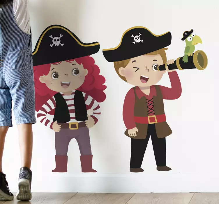 Illustrazione adesiva Assalto dei pirati - TenStickers