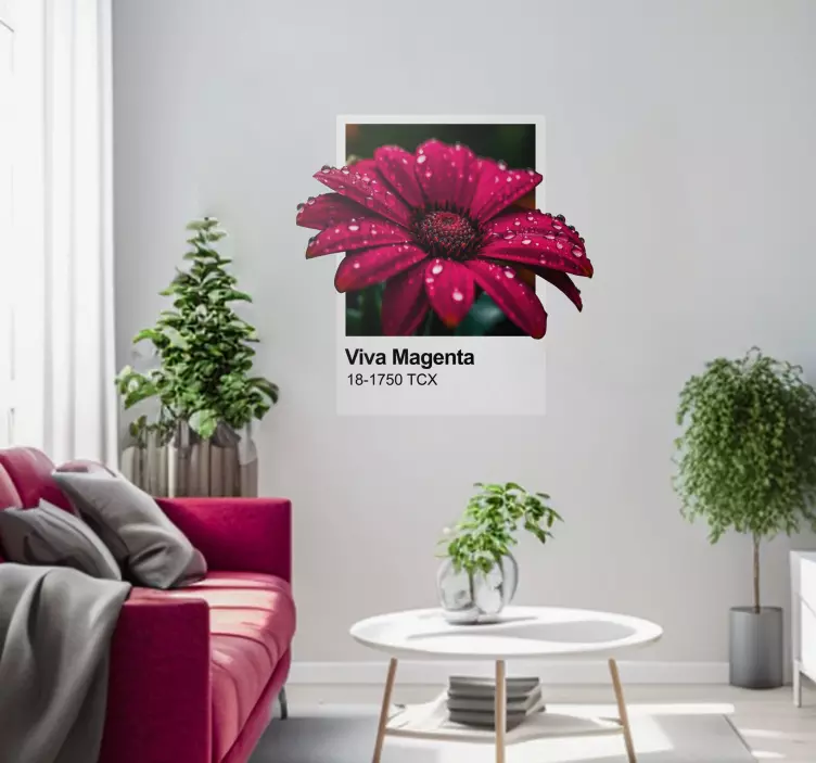 Adesivo murale viva il colore magenta! - TenStickers