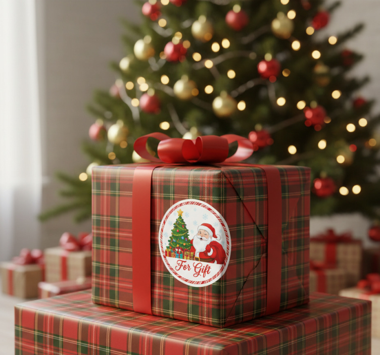 Sticker natalizio per regali - TenStickers