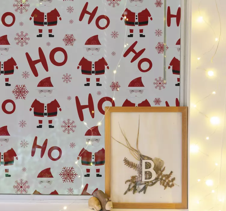 Sticker natalizio personaggi di babbo natale - TenStickers