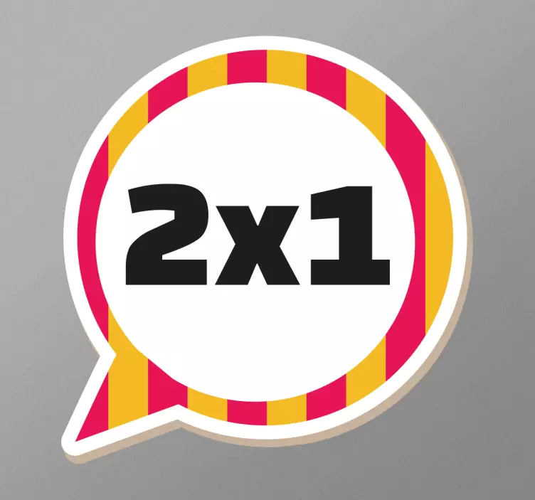 Sticker negozi per bambini sconto 2x1 - TenStickers