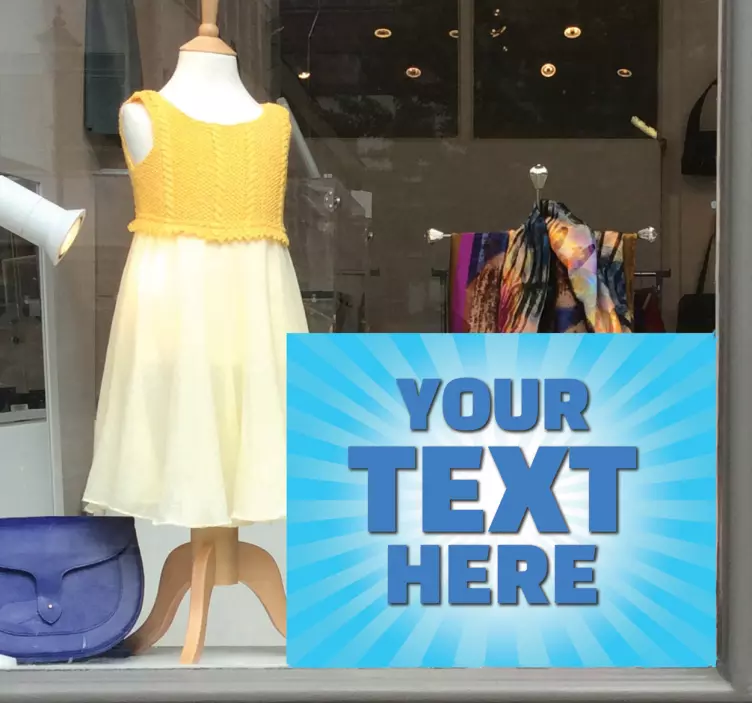 Sticker offerta luce azzurro - TenStickers