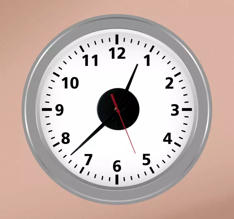 Sticker orologio soggiorno - TenStickers