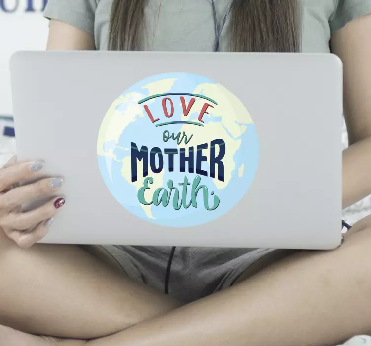 sticker pc amo madre terra - TenStickers