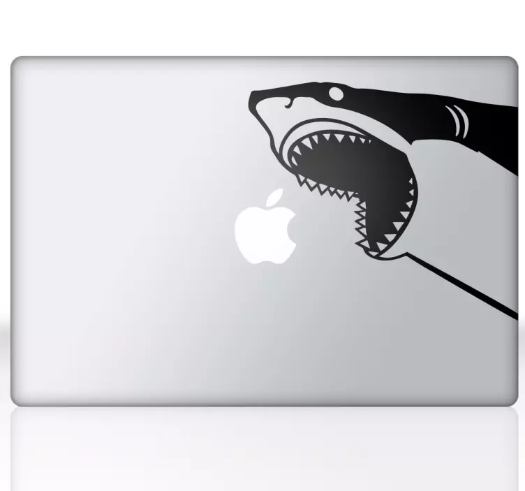 Adesivo per Macbook pesce squalo - TenStickers