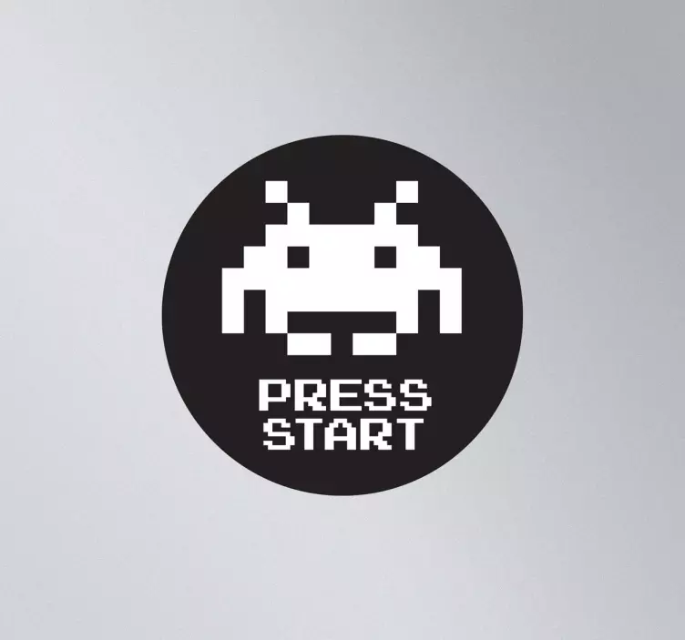 Sticker pc Space Invaders - TenStickers