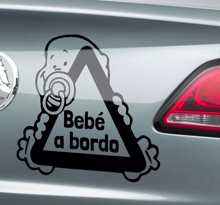 Sticker per auto bebè a bordo - TenStickers