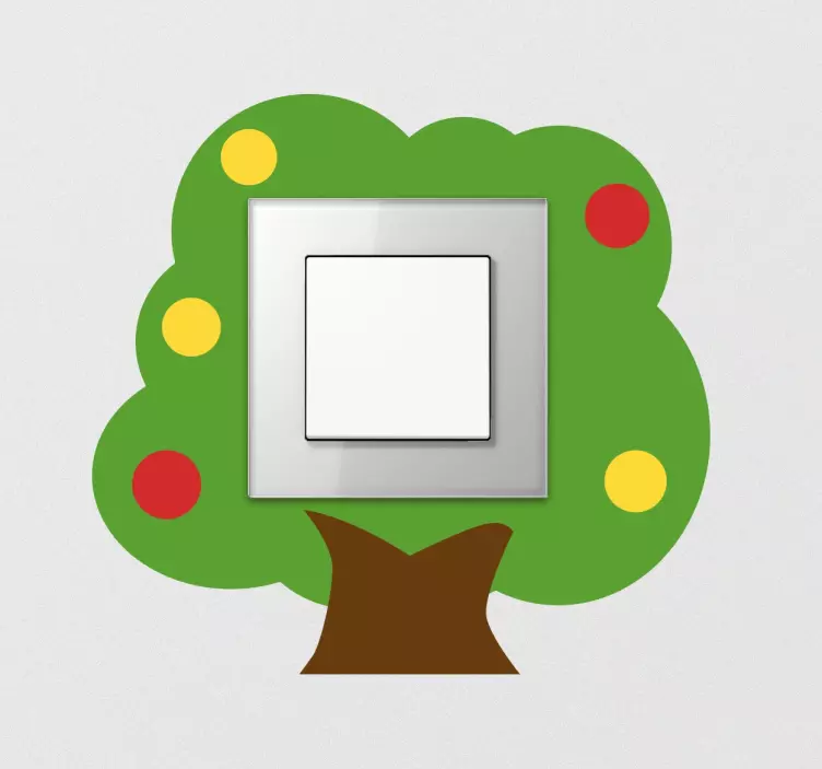 Sticker per bambini interruttore  albero - TenStickers