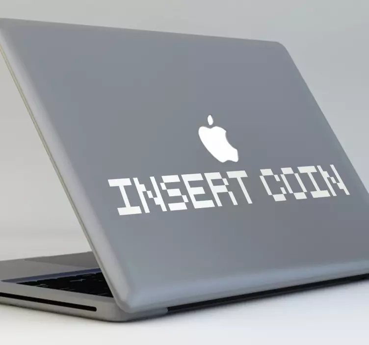 Adesivo per Macbook insert coin - TenStickers