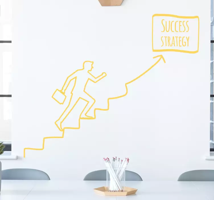 Sticker per Home office Strategia di successo - TenStickers