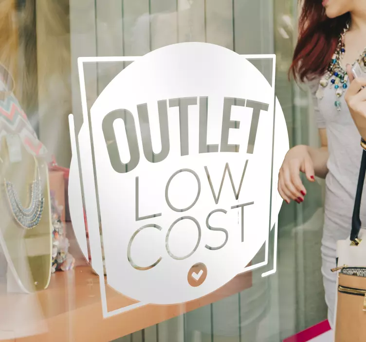 Scritta saldi per vetrine outlet low cost - TenStickers