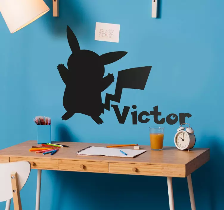 Adesivo personalizzato Pokémon con nome - TenStickers