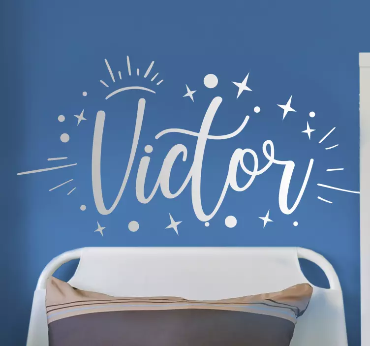 Adesivo personalizzato Stelle con nome - TenStickers