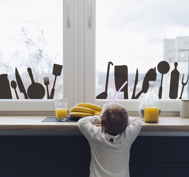 Sticker con posate e utensili della cucina - TenStickers