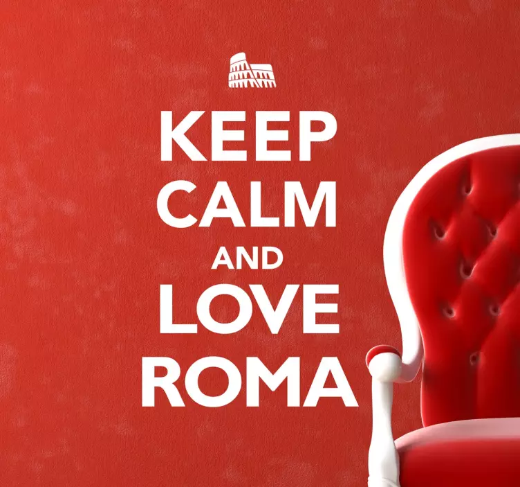Sticker Roma scritta Keep calm - TenStickers