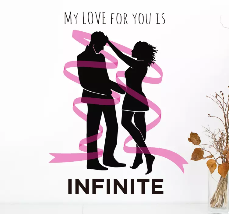 Sticker romantico Love Infinite - TenStickers