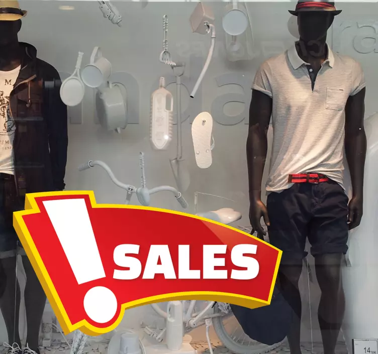 Sticker saldi in inglese - TenStickers