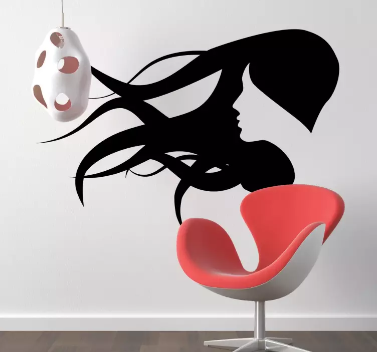 Sticker silhouette donna - TenStickers