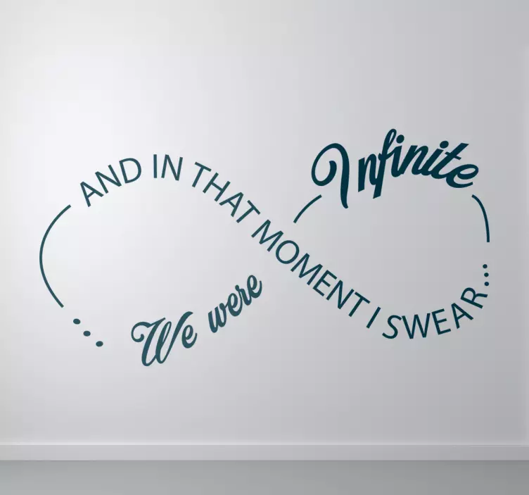 Sticker Simbolo Infinito I swear - TenStickers