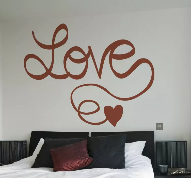 Sticker testiera Love monocolore - TenStickers