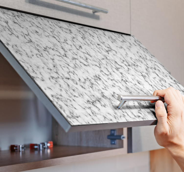 Pellicola adesiva per mobili texture effetto marmo - TenStickers