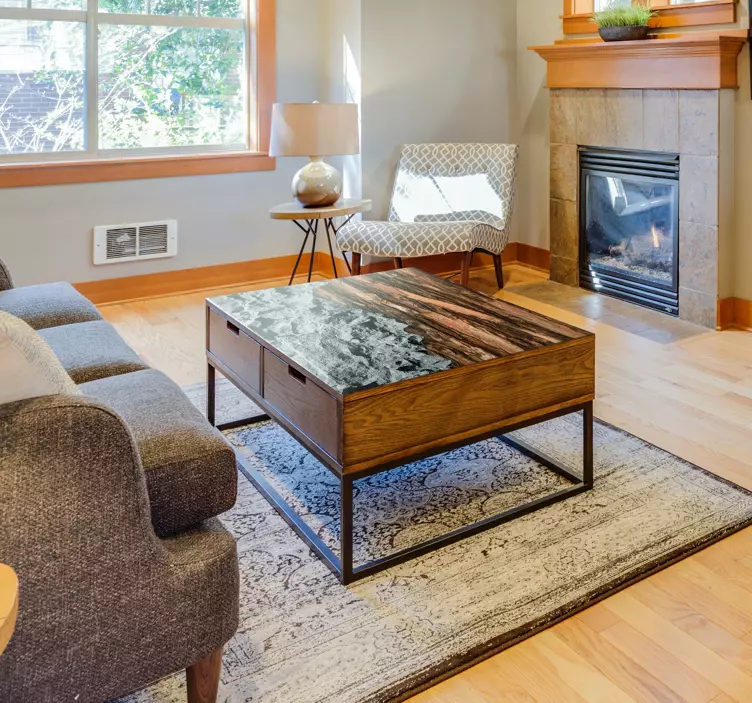 Sticker texture legno e pietra - TenStickers