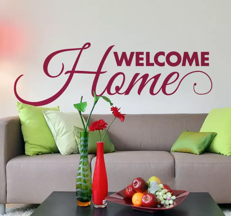 Sticker Welcome Home - TenStickers
