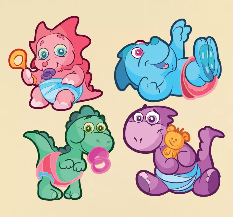 Stickers bambini dinosauri - TenStickers