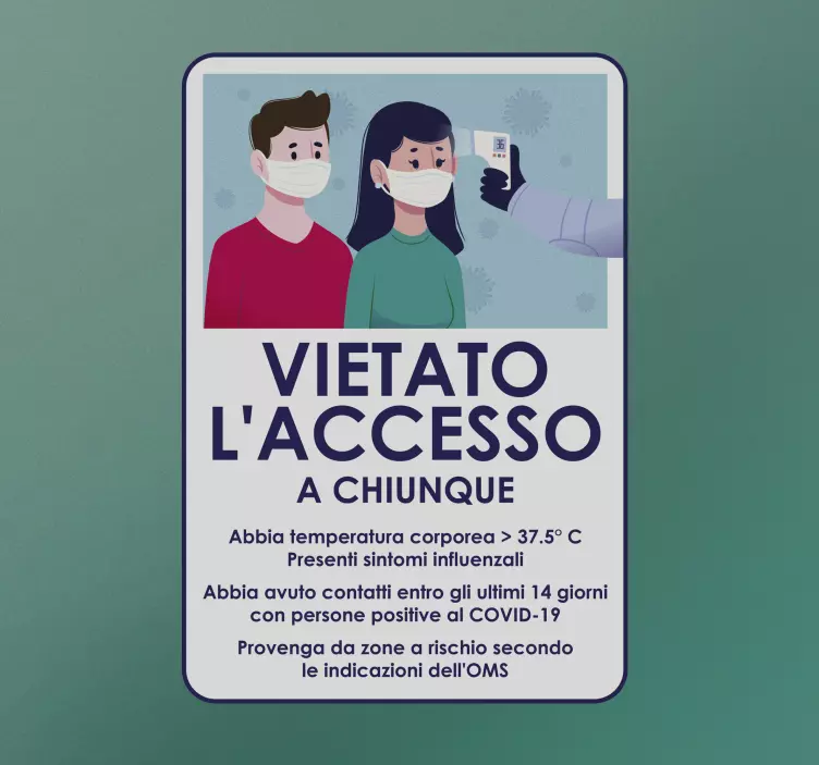 Adesivo Voce selezionata da covid-19 - TenStickers