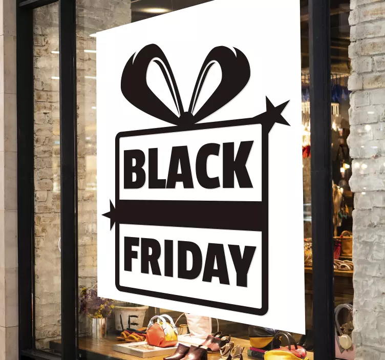 Vetrofania festiva per offerte black friday - TenStickers