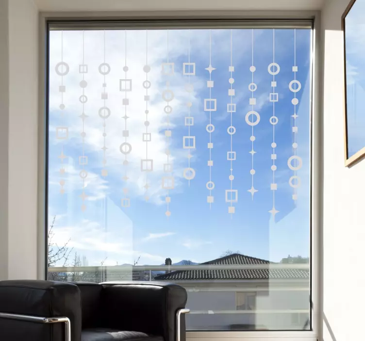 Vetrofania figure geometriche - TenStickers