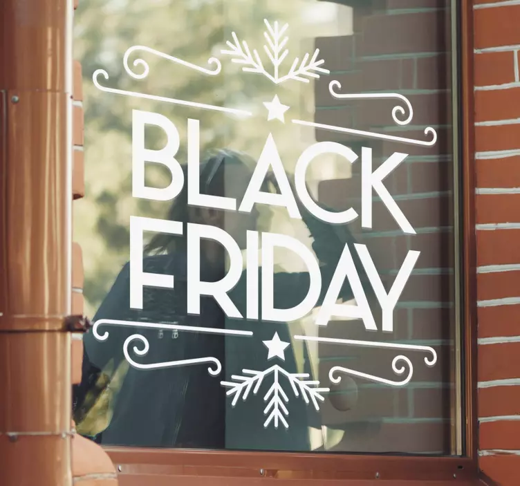 Vetrofanie saldi black friday invernale - TenStickers
