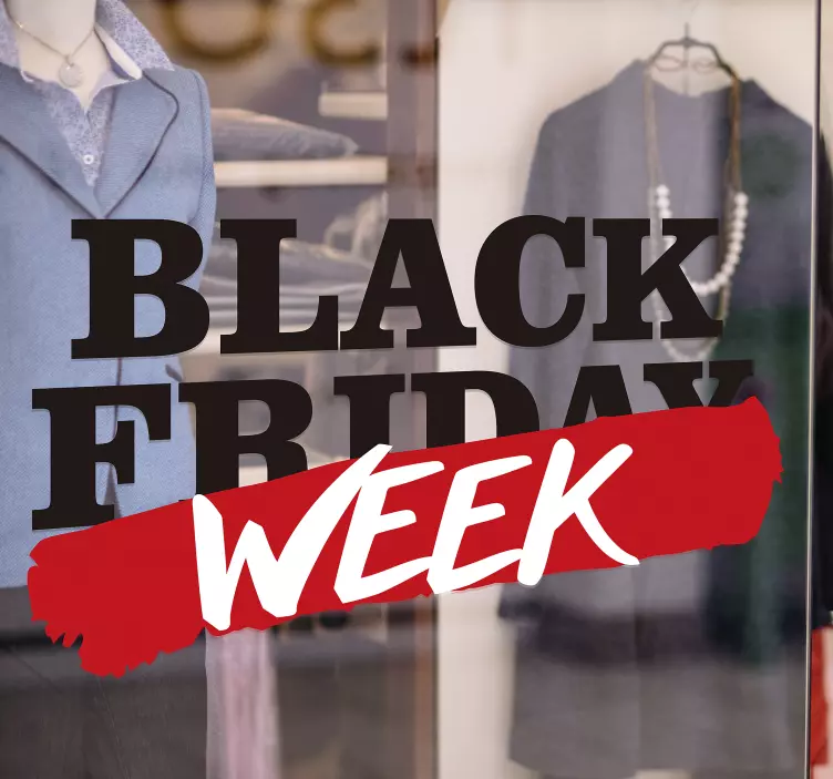 Vetrofanie saldi black friday week - TenStickers